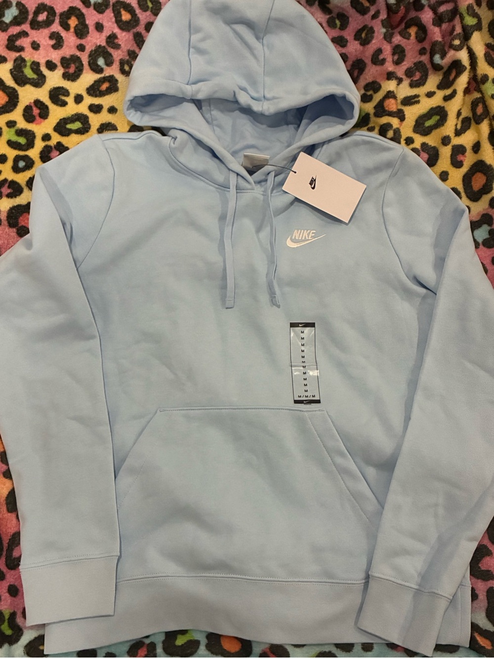Nike Women's Light Blue Pullover Hoodie